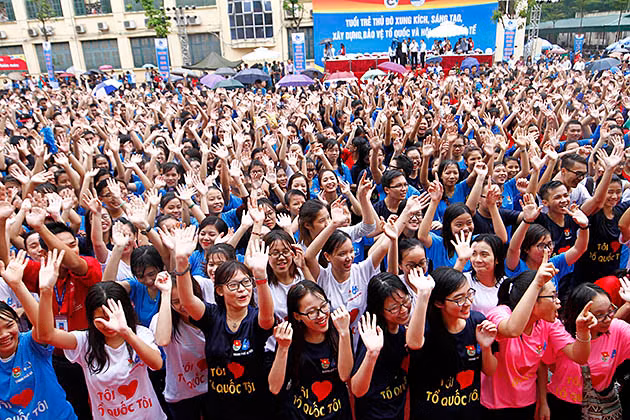Hàng trăm nghìn bạn trẻ tham gia Ngày hội “Tôi yêu Tổ quốc tôi” ảnh 2 Hàng trăm nghìn bạn trẻ tham gia Ngày hội “Tôi yêu Tổ quốc tôi” ảnh 2