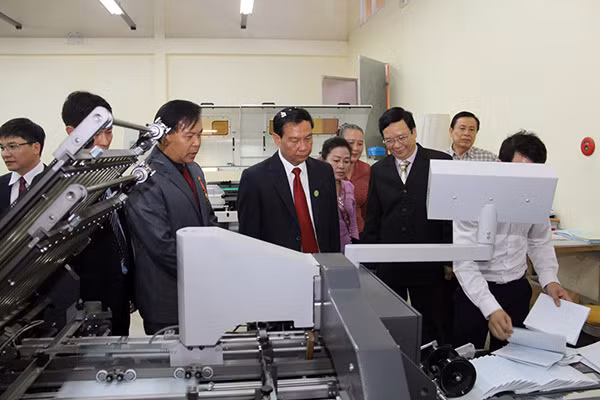 Khánh thành và bàn giao xưởng in Việt Nam tặng Lào ảnh 1 Khánh thành và bàn giao xưởng in Việt Nam tặng Lào ảnh 1
