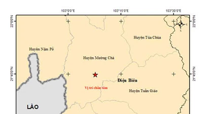 Điện Biên xảy ra động đất mạnh 5.0 độ richter, tâm chấn tại Mường Chà.