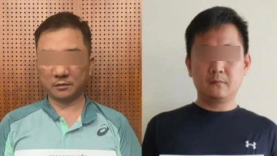 2 đối tượng Mai Anh Việt và Nguyễn Hữu Sơn.
