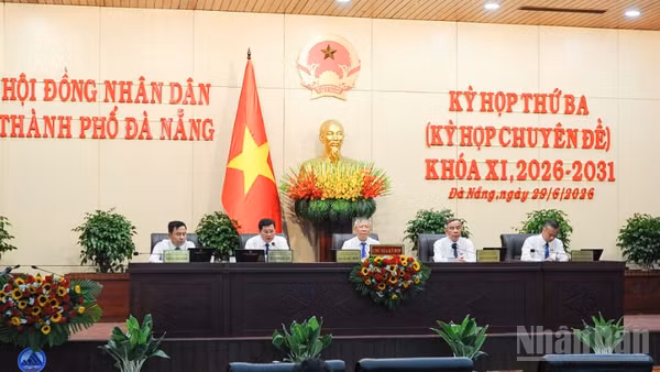 Quang cảnh Kỳ họp thứ ba (kỳ họp chuyên đề) của Hội đồng nhân dân thành phố Đà Nẵng khóa XI, nhiệm kỳ 2026-2031.