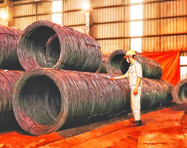 Hoạt động sản xuất của Tập đoàn Hòa Phát. (Ảnh SƠN TÙNG)