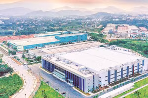 Một góc Khu công nghệ cao Hòa Lạc.