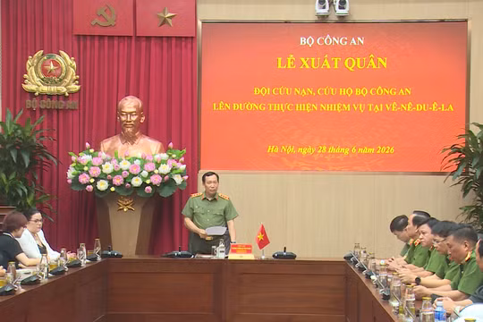[Video] Bộ Công an xuất quân lên đường tham gia cứu hộ động đất tại Venezuela 