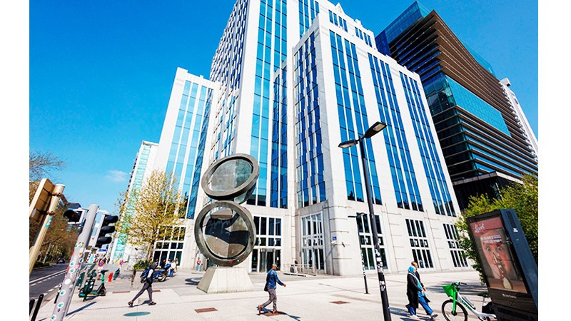 Trụ sở của Tập đoàn Euroclear tại Bỉ. Ảnh: PREZLY