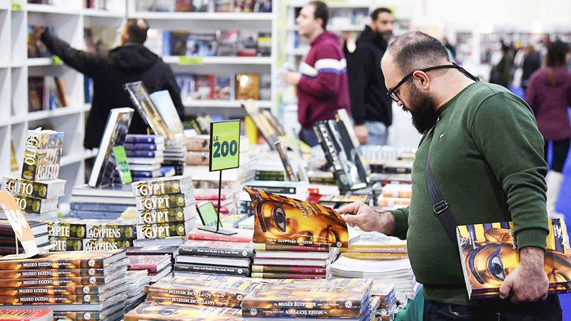 Hội chợ Sách quốc tế Cairo. Ảnh: GETTYIMAGES