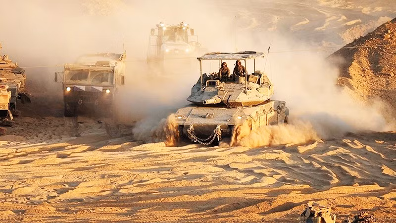 Lực lượng Phòng vệ Israel rút quân khỏi Gaza. Ảnh: AFP