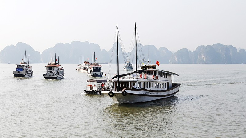 Tỉnh Quảng Ninh vừa tạm dừng cấp phép đối với các phương tiện thủy vận chuyển khách trên địa bàn. Ảnh: MINH LÊ