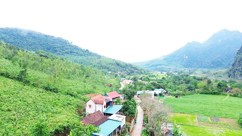 Một góc bản Nước Đắng, xã Trường Sơn.