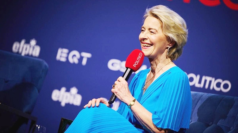 Chủ tịch EC Ursula von der Leyen tiếp tục dẫn đầu trong danh sách của Forbes. Ảnh: EUROPA