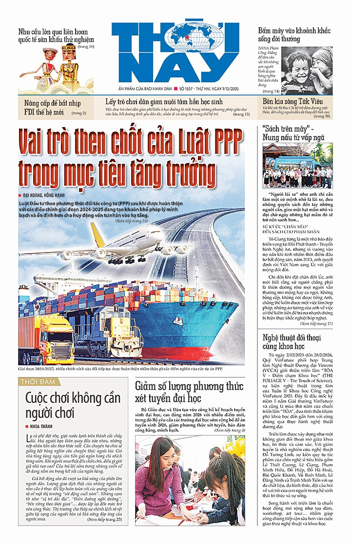 Đón đọc Thời Nay số 1657, phát hành thứ hai, ngày 1/12