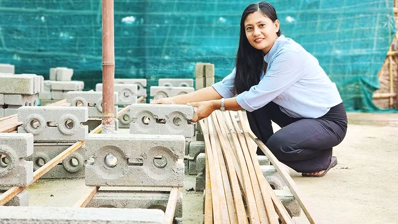 Gạch CSEB đã chứng minh được sự bền vững. Ảnh: REUTERS