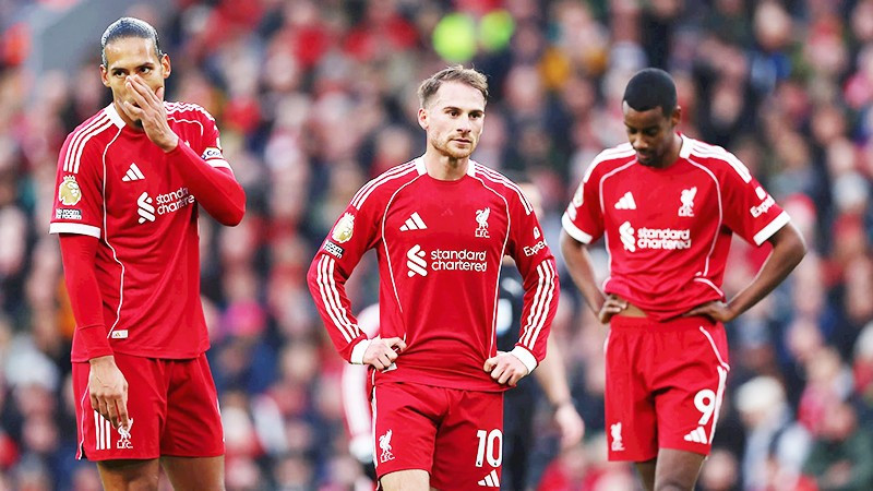 Liverpool vừa trải qua trận thua đậm thứ hai liên tiếp và rơi xuống nửa sau bảng xếp hạng Premier League.