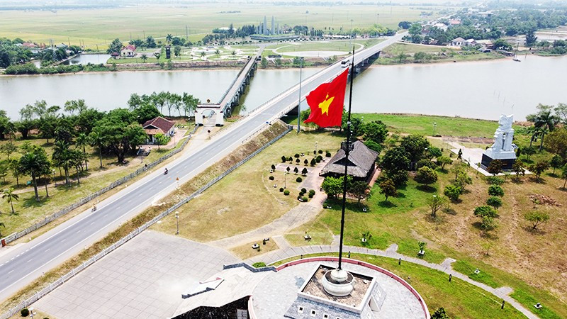 Dự án Công viên Thống Nhất tại Khu Di tích quốc gia đặc biệt Đôi bờ Hiền Lương - Bến Hải (Quảng Trị). Ảnh: ANH QUÂN