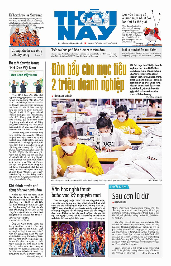 Đón đọc Thời Nay số 1644, phát hành thứ năm, ngày 15/10