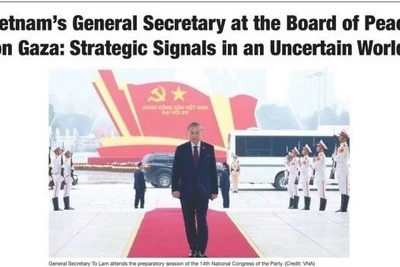 Bài viết đăng trên tờ Thời báo Washington số ra ngày 19/2. (Ảnh: TTXVN)