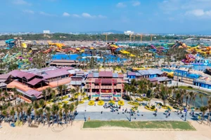 Toàn cảnh Công viên nước Vũng Tàu Aqua Adventure.