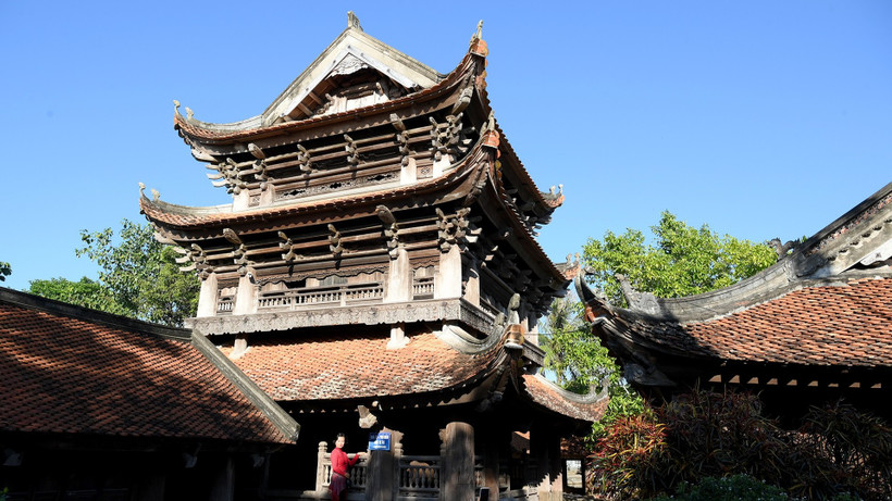 Tháp chuông Chùa Keo - “kiệt tác gỗ” giữa lòng đồng bằng Bắc Bộ.