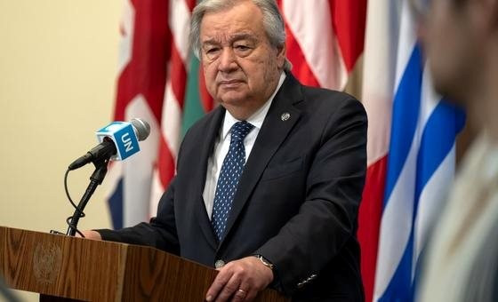 Những nỗi ưu tư hằn lên khuôn mặt Tổng Thư ký Liên hợp quốc Antonio Guterres. 