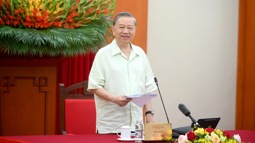 Tổng Bí thư Tô Lâm phát biểu chỉ đạo phiên họp Thường trực Ban Chỉ đạo Trung ương về phát triển khoa học, công nghệ, đổi mới sáng tạo và chuyển đổi số.