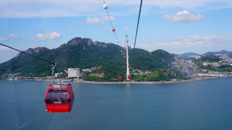 Vẻ đẹp ngoạn mục nhìn từ cáp treo Mokpo.