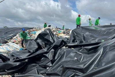 Bãi rác An Hiệp đã cơ bản khắc phục tình trạng ô nhiễm môi trường. (Ảnh: HOÀNG TRUNG)