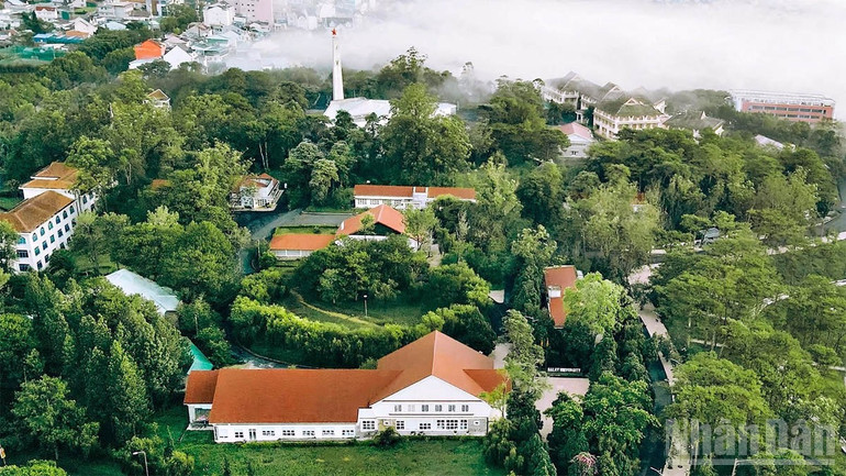 Grönområdet vid Dalat universitet. ndo_br_dalat.jpg