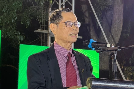 Tiến sĩ Trần Văn Miều, Phó Chủ tịch Hội Bảo vệ Thiên nhiên và Môi trường Việt Nam. 