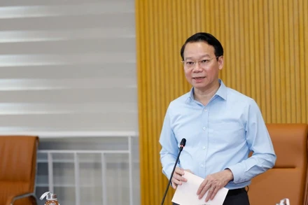 Bộ trưởng Bộ Nông nghiệp và Môi trường Đỗ Đức Duy nhấn mạnh, kiểm soát và cải thiện chất lượng không khí là nhiệm vụ cấp thiết trong bối cảnh phát triển kinh tế-xã hội hiện nay. (Ảnh: KHƯƠNG TRUNG)