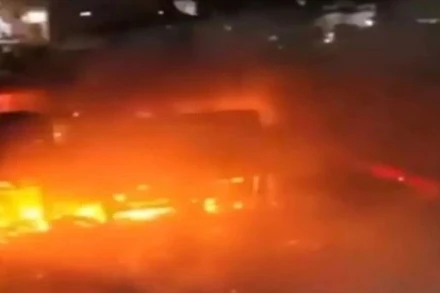 Nguyên nhân hỏa hoạn đang được điều tra làm rõ. (Nguồn: X)