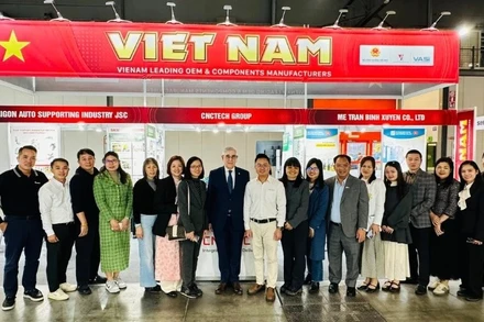 Hiệp hội Công nghiệp hỗ trợ Việt Nam (VASI) tổ chức Khu gian hàng Việt Nam tại Triển lãm Eicma lần thứ 82. (Nguồn: VASI)