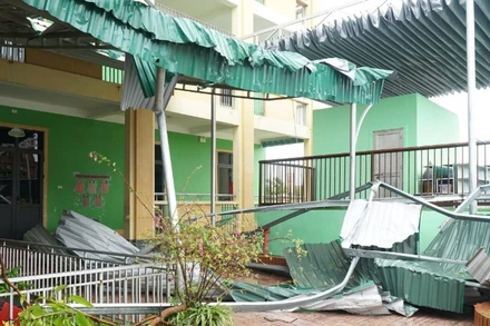 Tính đến 19giờ ngày 26/8, bão số 5 đã gây thiệt hại nặng nề về người và tài sản trên diện rộng. (Ảnh: nhandan.vn)