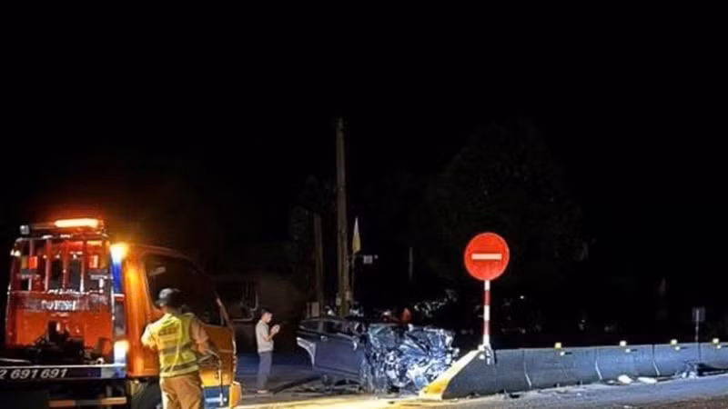 Vụ tai nạn giao thông khiến 3 người trong một gia đình thương vong.