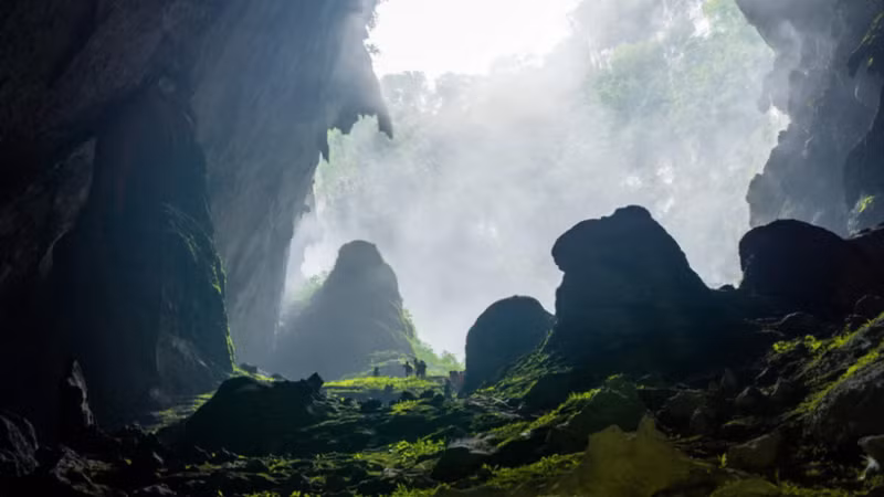Vẻ đẹp của hang Sơn Đoòng. (Ảnh: TTXVN) 
