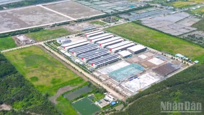 Một góc cụm công nghiệp Gia Thuận 1 (xã Gia Thuận, tỉnh Đồng Tháp).