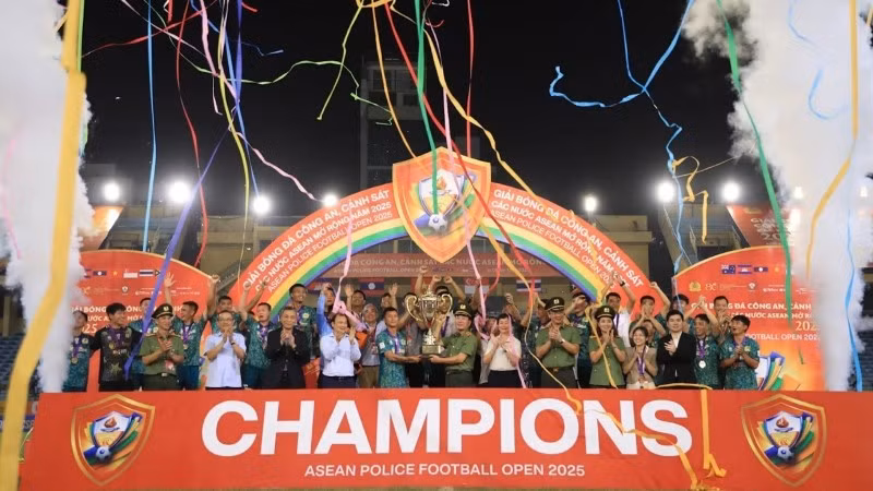 Dấu ấn từ Giải Bóng đá Công an, Cảnh sát các nước ASEAN mở rộng 2025