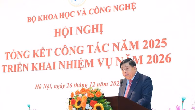 Phó Thủ tướng Nguyễn Chí Dũng phát biểu chỉ đạo định hướng phát triển ngành khoa học và công nghệ, tập trung thực hiện tốt 5 nhóm nhiệm vụ trọng tâm.