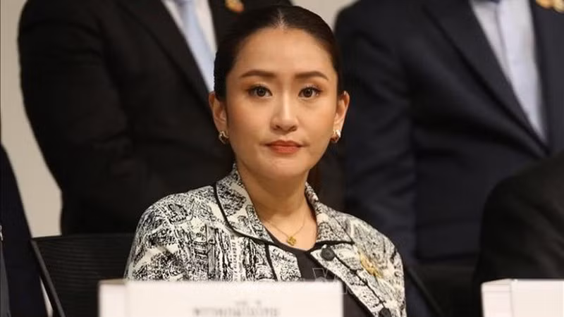 Cựu thủ tướng Thái Lan Paetongtarn Shinawatra. (Ảnh: THX/TTXVN)