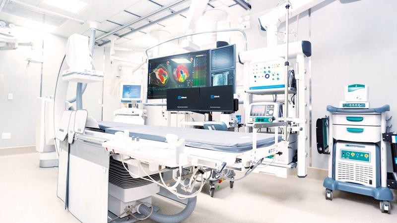 Trang thiết bị hiện đại phục vụ cho phát triển y học tim mạch tại Bệnh viện Chợ Rẫy.