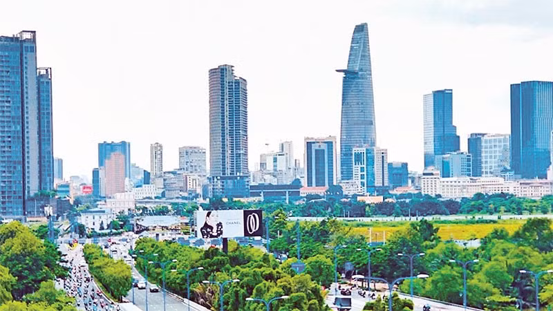 Một góc Thành phố Hồ Chí Minh năng động, phát triển.