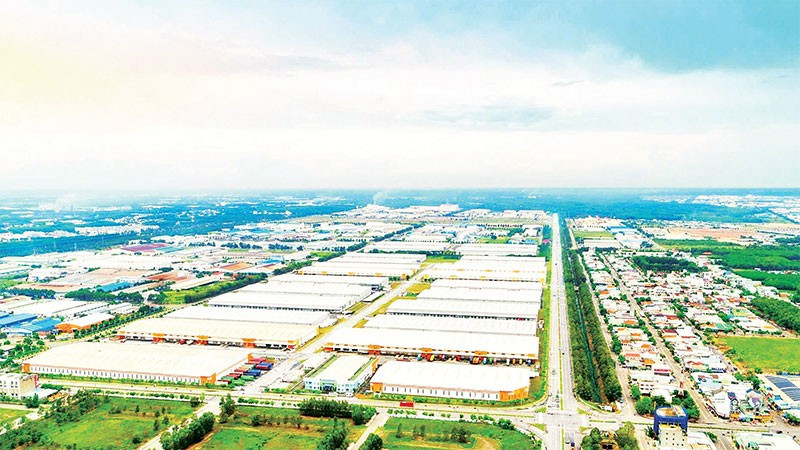 Một góc Khu công nghiệp Việt Nam-Singapore 2 tại phường Bình Dương, Thành phố Hồ Chí Minh.