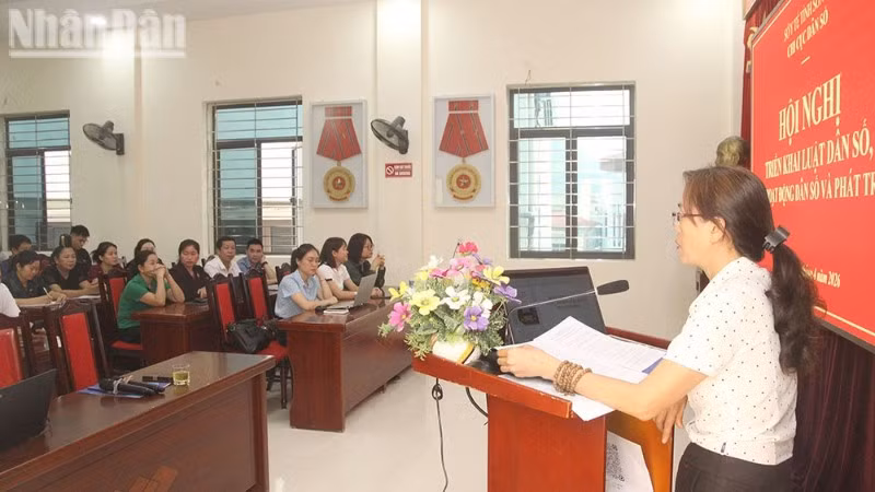 Lãnh đạo Chi cục Dân số tỉnh Sơn La quán triệt các nội dung của Luật Dân số 2025 và các hoạt động dân số và phát triển năm 2026.