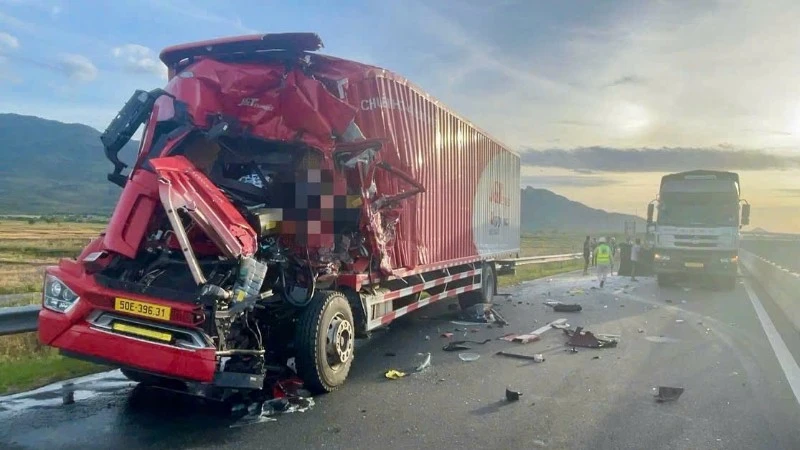 Hiện trường vụ tai nạn.