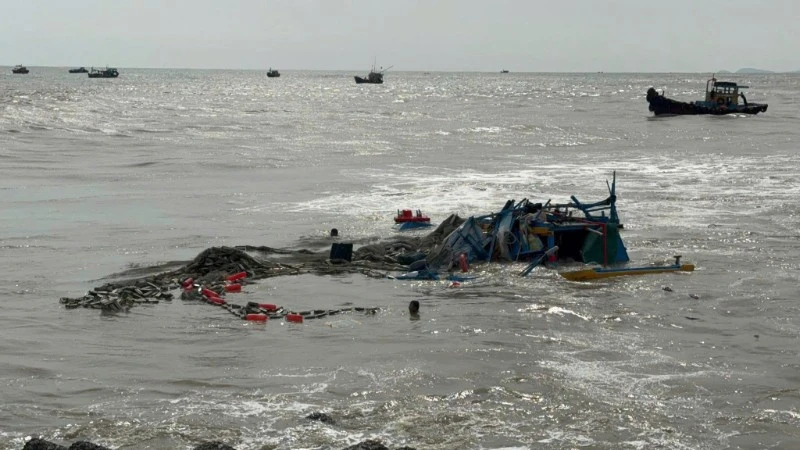 Tàu cá bị chìm vào ngày 11/11.