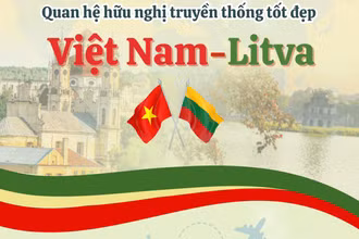 [Infographic] Quan hệ hữu nghị truyền thống tốt đẹp Việt Nam-Litva