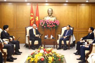 Quang cảnh buổi tiếp. (Ảnh: Bộ Ngoại giao)