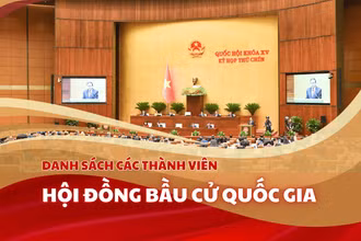 [Infographics] Danh sách 19 thành viên Hội đồng Bầu cử quốc gia