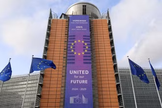Tòa nhà trụ sở của Ủy ban châu Âu, tại Brussels, Bỉ. (Ảnh minh họa: Xinhua)