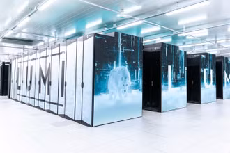 Hệ thống siêu máy tính LUMI ở Kajaani, Phần Lan. (Ảnh: lumi-supercomputer.eu)