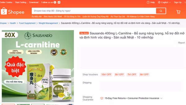 Sản phẩm Sausando Slimming capsule chưa được Cục An toàn thực phẩm cấp phép. (Ảnh: Cục An toàn thực phẩm cung cấp)